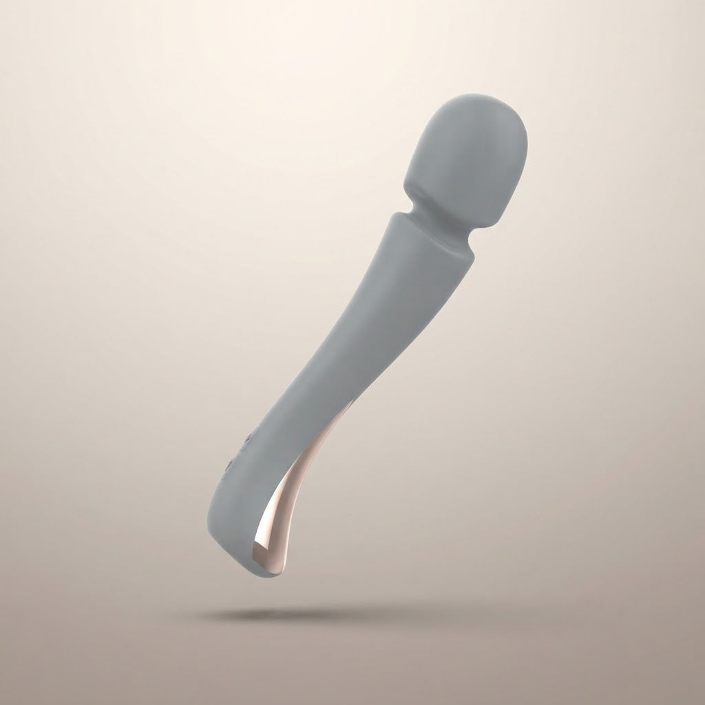 Dancer gray rotating vibrating wand massager