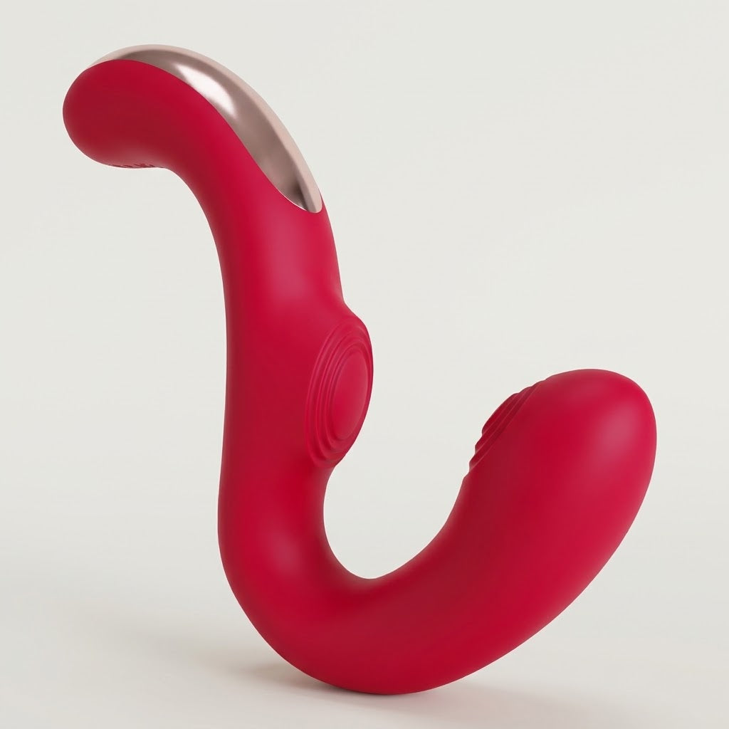 Genie red dual-action G-spot wand massager