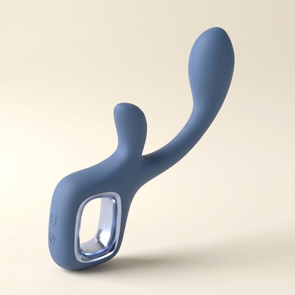 Godlike 2 blue ergonomic G-spot wand massager
