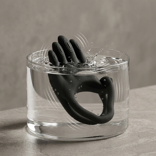 Palm X dual-loop couples ring detail by Olyon