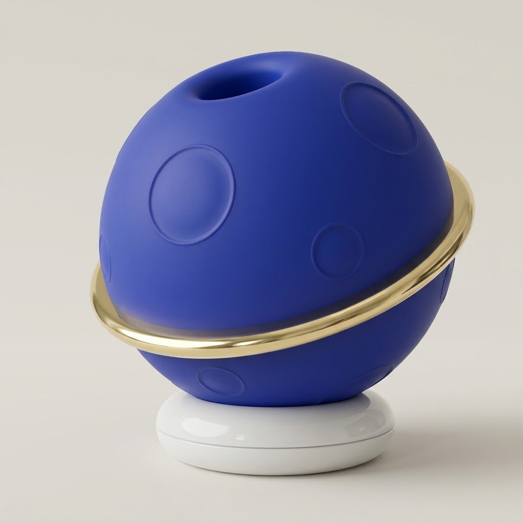 Planet blue compact air-pulse massager