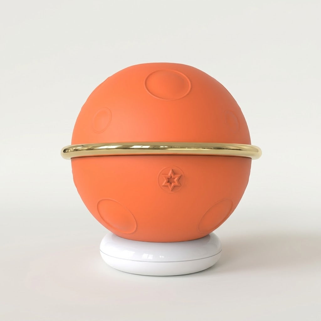 Planet orange compact air-pulse massager