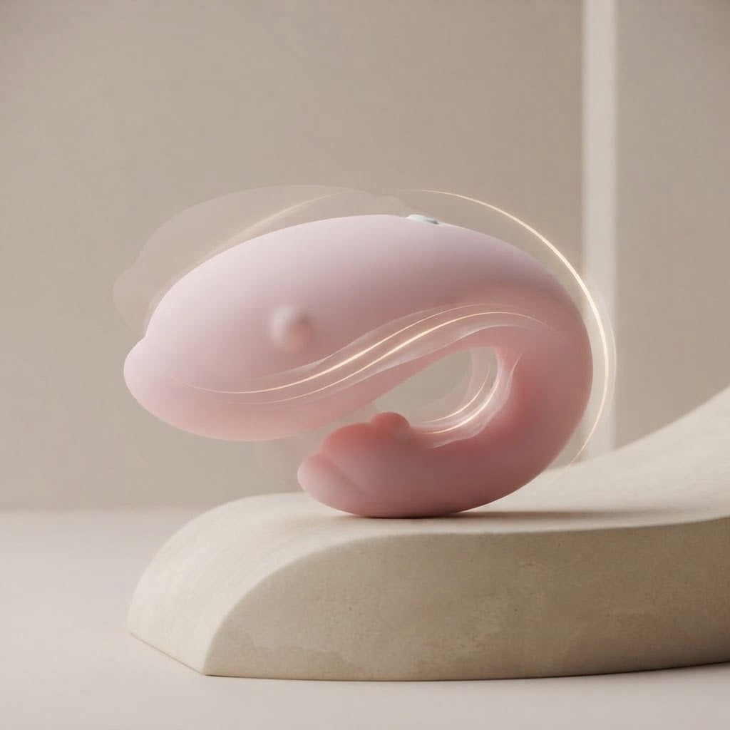 Winter dual-motor remote-controlled wearable massager detail