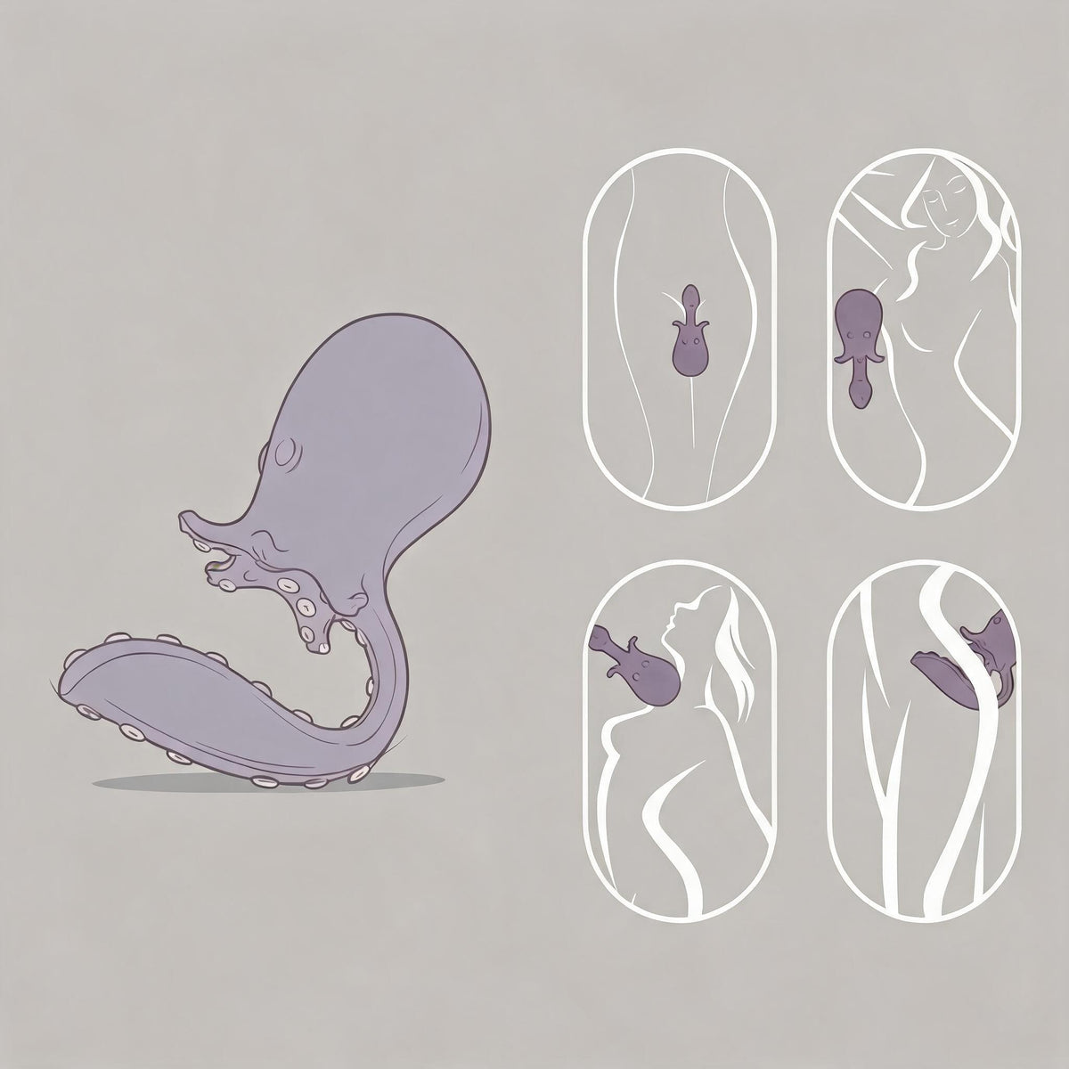 Huggy Octo multi-arm suction and vibration massager alternate view
