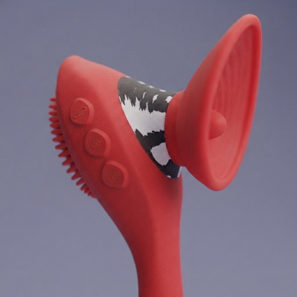 Aira contactless air-pulse massager detail by Olyon