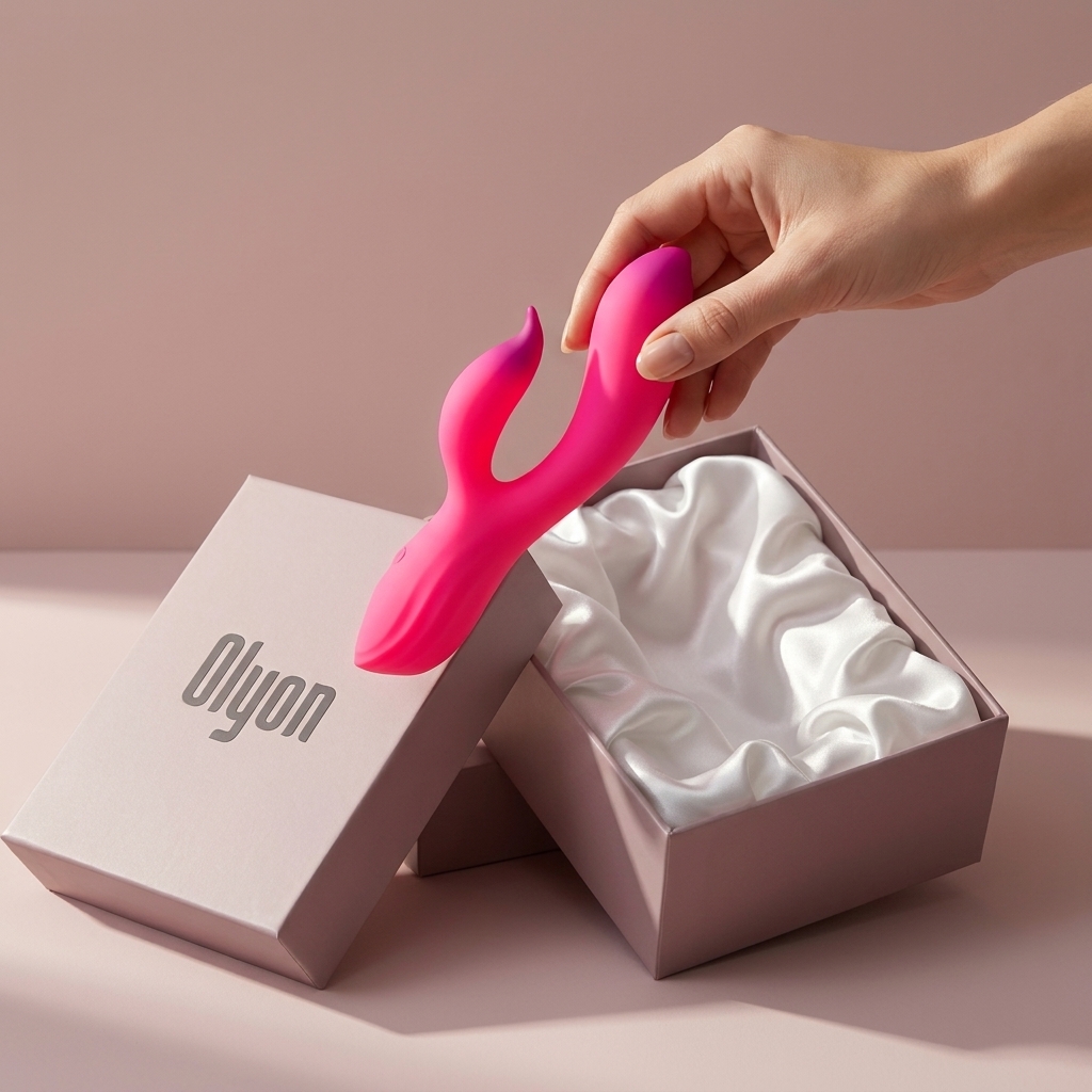 Ember dual-tip fork rabbit massager by Olyon