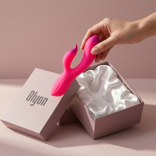 Ember dual-tip fork rabbit massager by Olyon