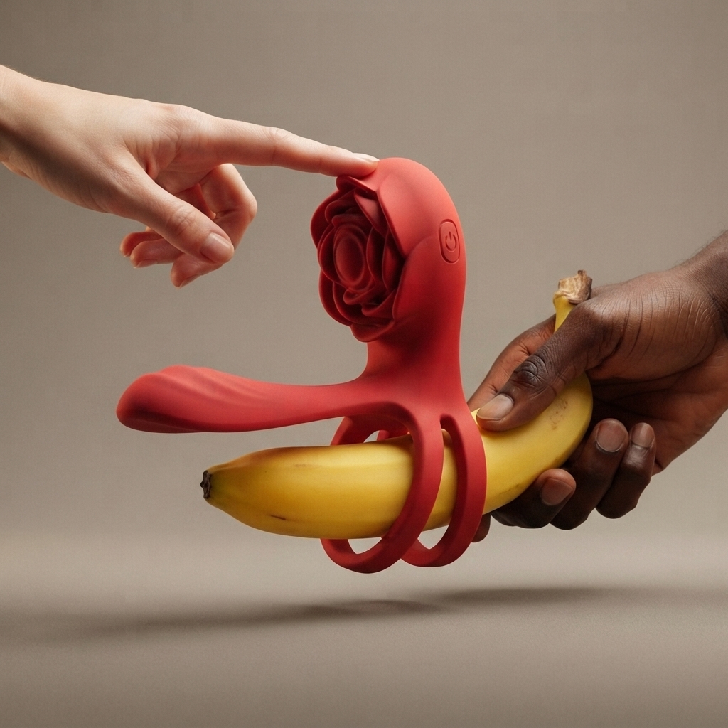 Rose app-controlled couples ring by Olyon
