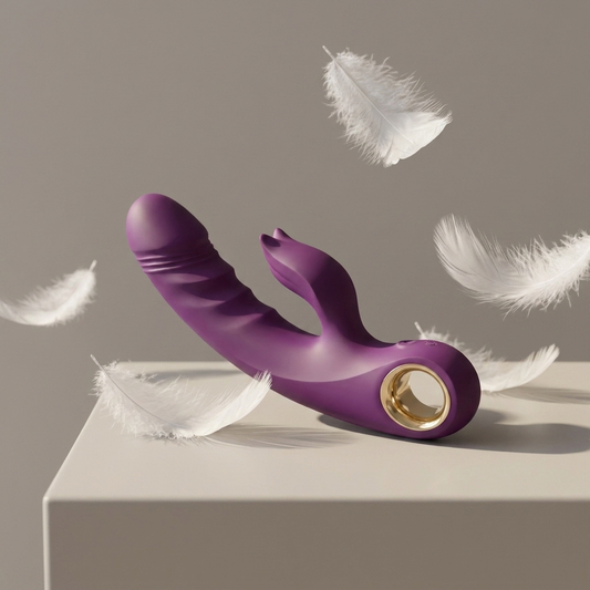 Angel Touch dual-stimulation spiral rabbit massager by Olyon