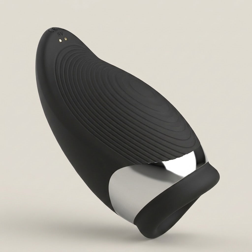 Atlanta black heated vibrating men's massager