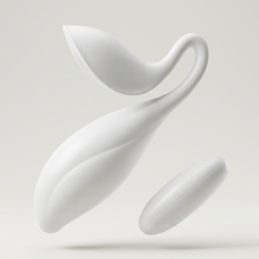Coco Seed white compact liquid silicone massager