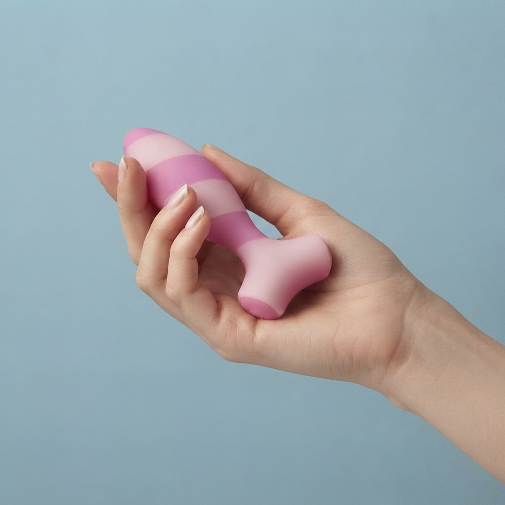 Loki compact vibrating plug massager product view by Olyon