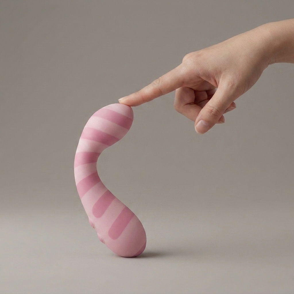 Lumi flexible poseable silicone massager detail by Olyon