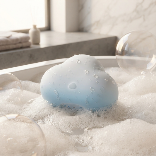 Cloudia squeeze-control cloud massager product view by Olyon