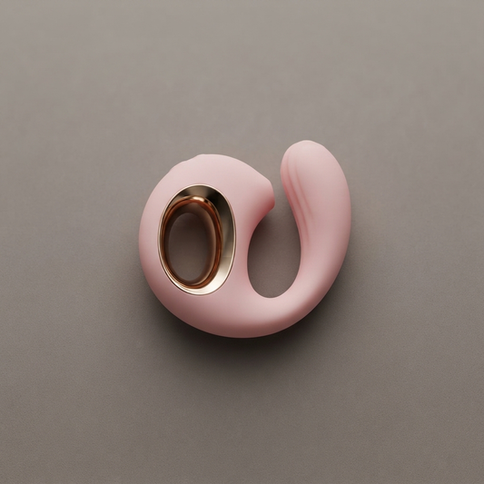 Sea Gem hands-free C-shaped couples massager by Olyon