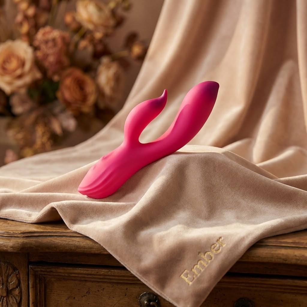 Ember — Dual-Tip Fork Rabbit Massager