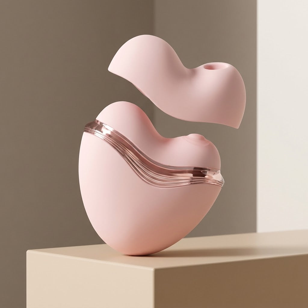 Honey Heart — 2-in-1 Suction Vibrator
