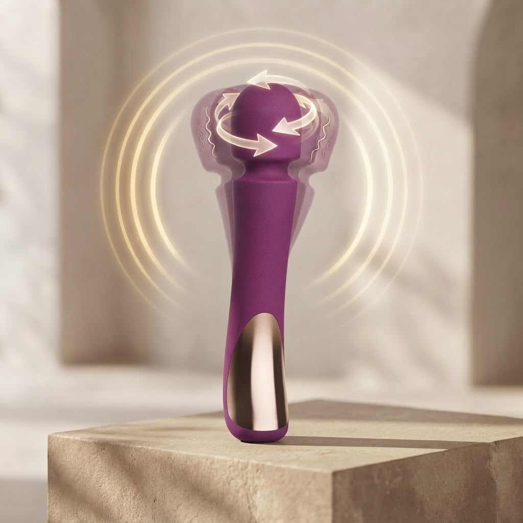 AuraVibe — Long-Lasting Rechargeable Wand Vibrator