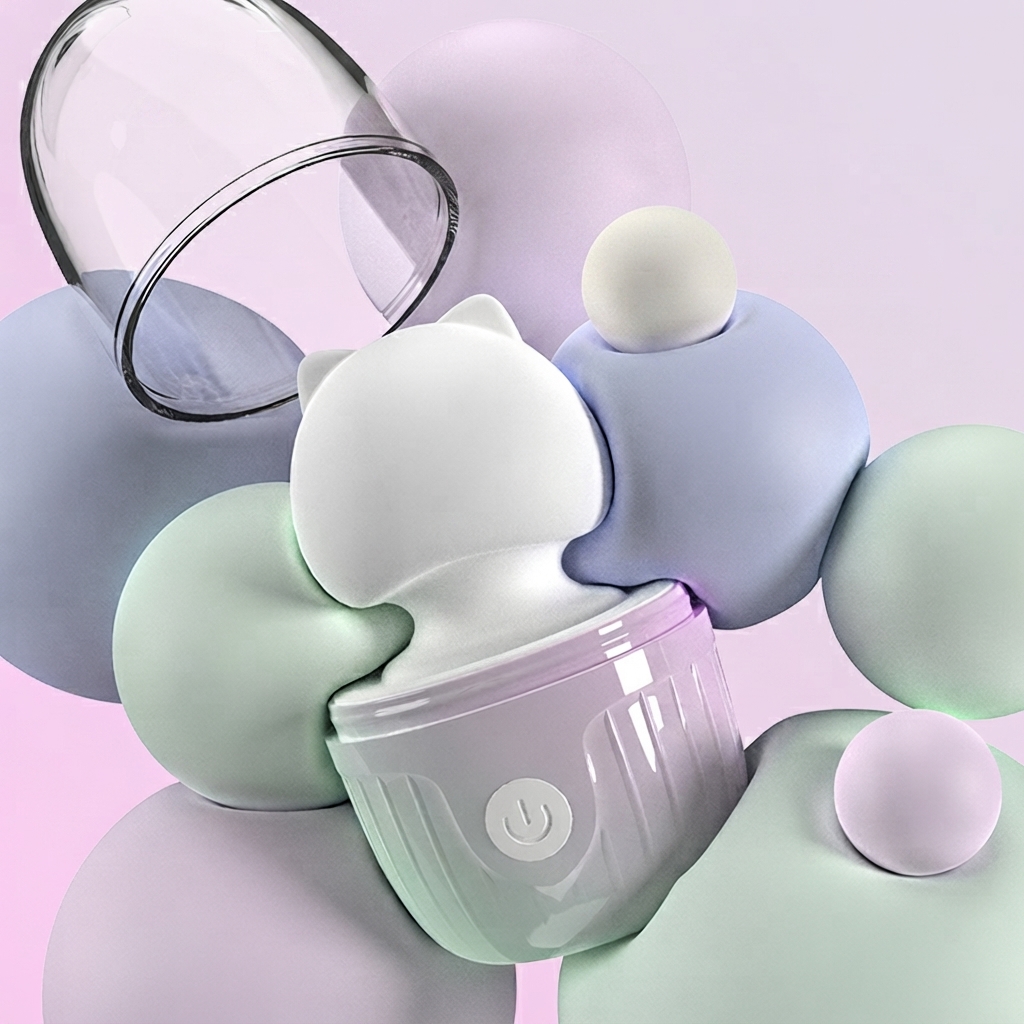 Yuzu ultra-soft silicone personal massager detail by Olyon